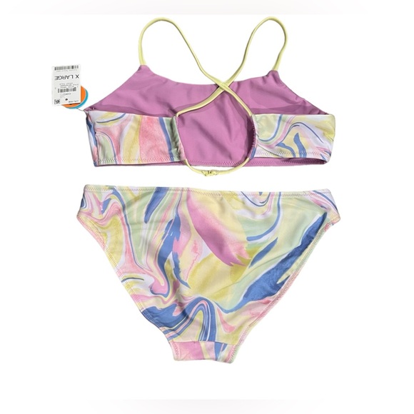 NWT Ideology Girls Mixed 2pc Bikini 2pc Set - Picture 5 of 7